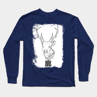 Deer illustration artwork Long Sleeve T-Shirt